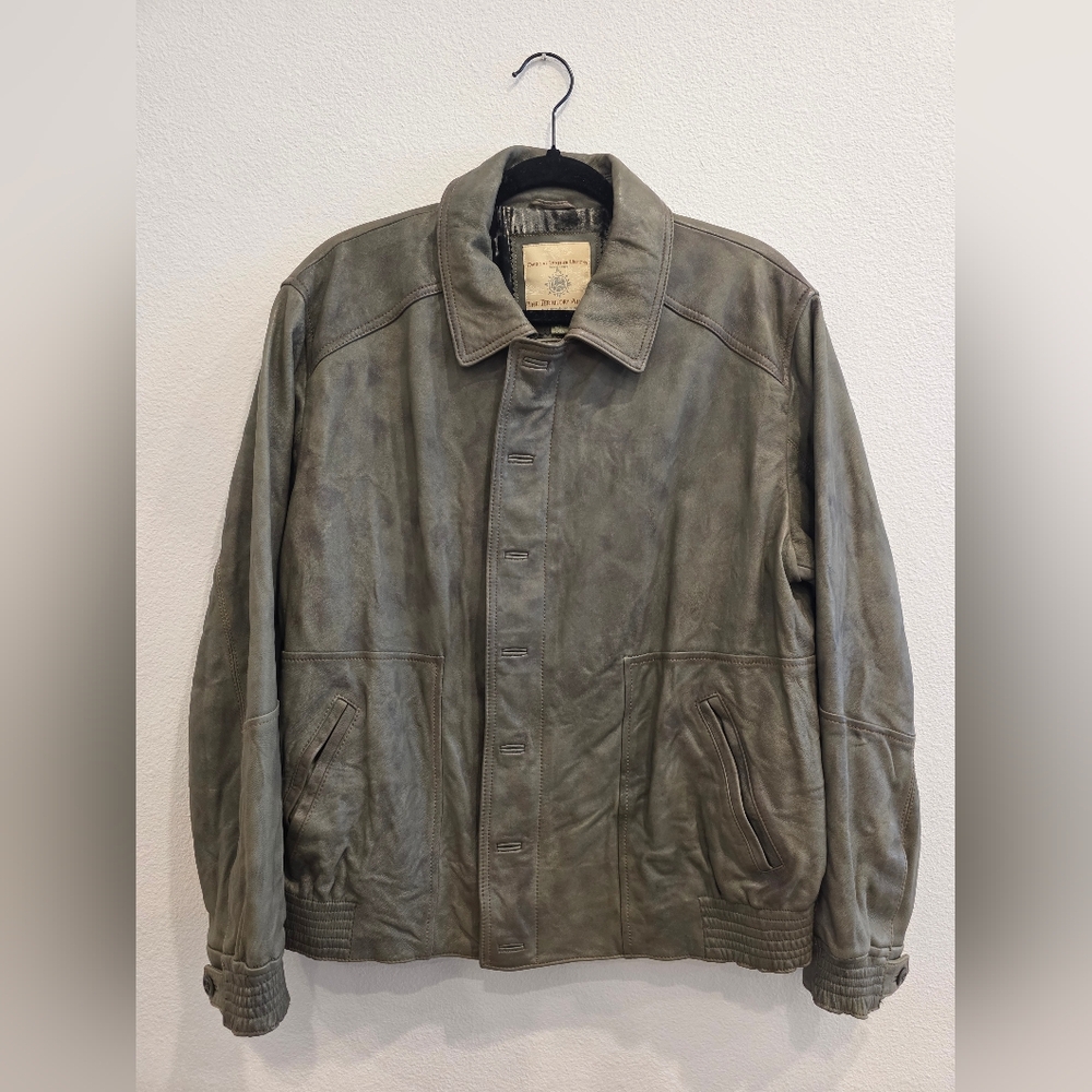 The Territory Ahead Gray Leather Jacket